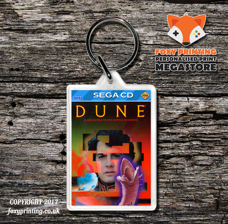 Dune Game Inspired Retro Gaming Keyring