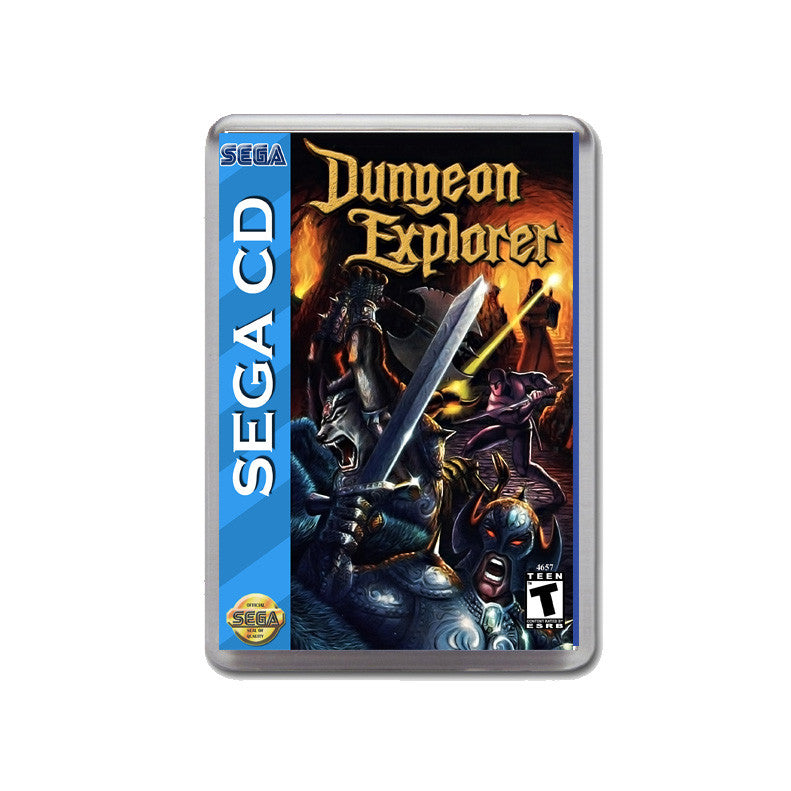 Dungeon Explorer Ca Sega Mega CD Game Inspired Retro Gaming Magnet