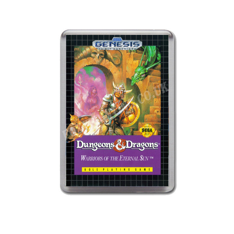 Dungeons And Dragons Warriors Of The Eternalsun Game Style Inspired Sega Megadrive Retro Video Gaming Magnet