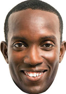 Dwight Yorke Celebrity Face Mask Fancy Dress Cardboard Costume Mask