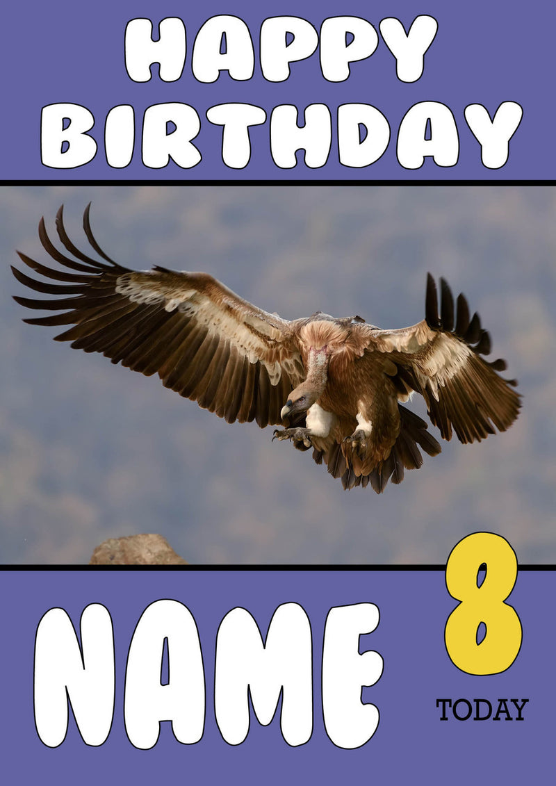 Personalised Eagle Kids Adult FUNNY Birthday Card