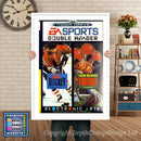 Easports Double Header Eu - Sega Megadrive Inspired Retro Gaming Poster A4 A3 A2 Or A1