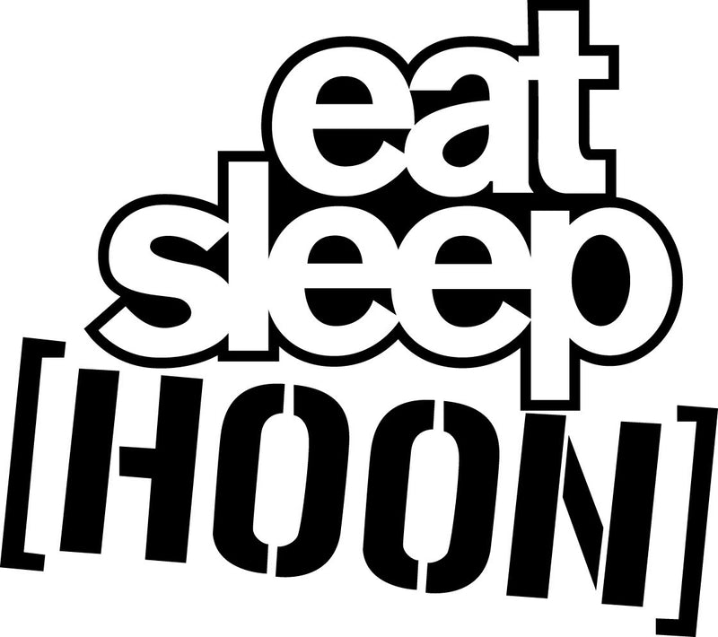 Eat Sleep Hoon Novelty Vinyl Car Sticker