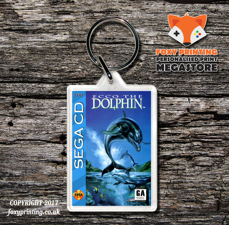 Ecco The Dolphin Game Inspired Retro Gaming Keyring