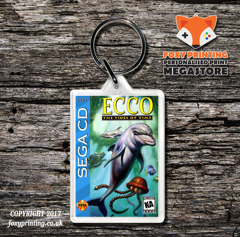 Ecco The Tides Of Time Game Inspired Retro Gaming Keyring