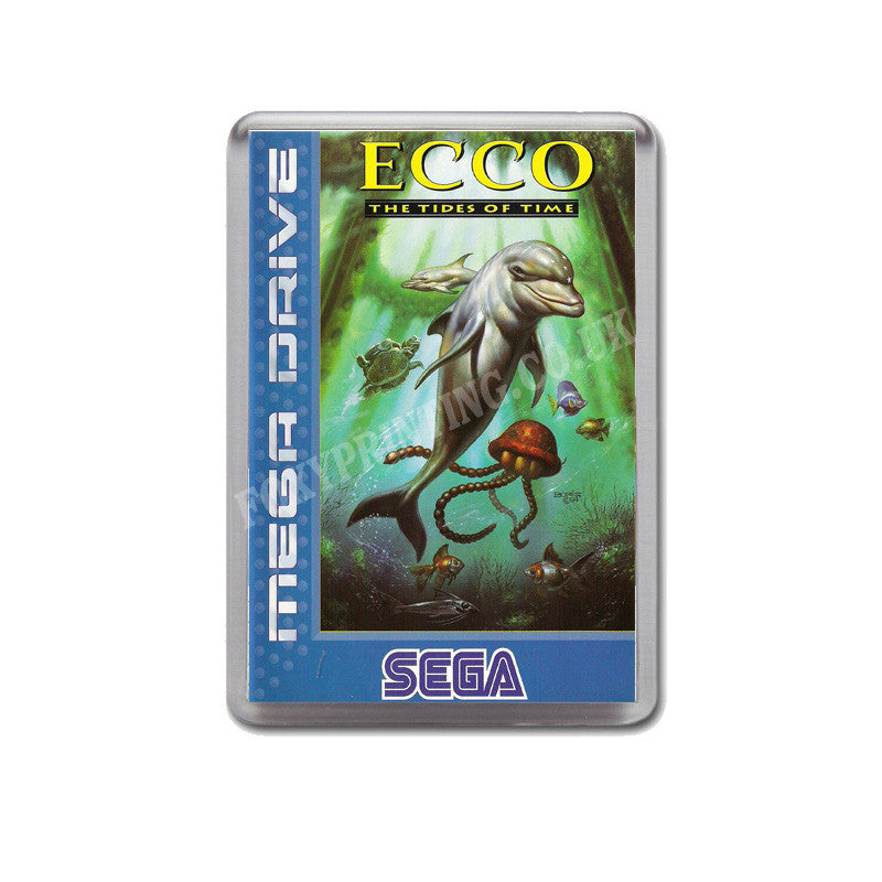 Ecco The Tides Of Time Eu Game Style Inspired Sega Megadrive Retro Video Gaming Magnet