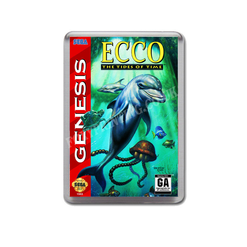 Ecco Tides Of Time Game Style Inspired Sega Megadrive Retro Video Gaming Magnet