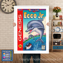 Eccojr - Sega Megadrive Inspired Retro Gaming Poster A4 A3 A2 Or A1