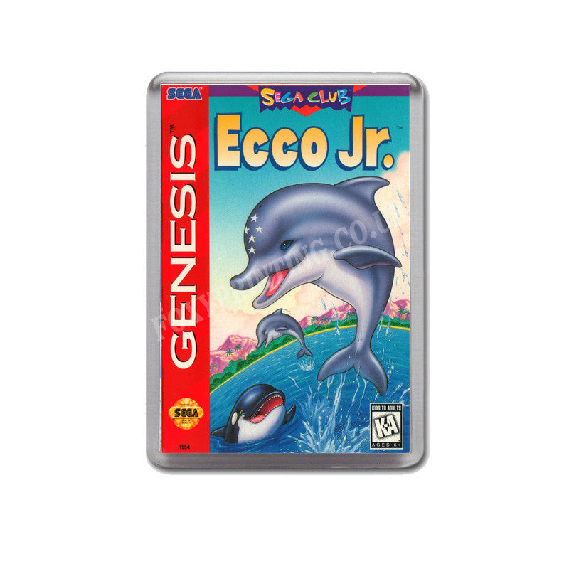 Eccojr Game Style Inspired Sega Megadrive Retro Video Gaming Magnet