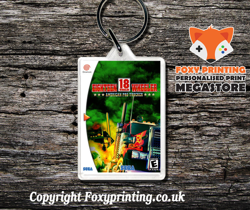 Eighteenwheeleramericanprotrucker - Sega Dreamcast Game Keyring