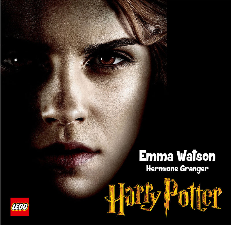 Harry Potter - Hermione Granger Lego Display Case - Minifigure Display Background and Frames