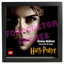 Harry Potter - Hermione Granger Lego Display Case - Minifigure Display Background and Frames