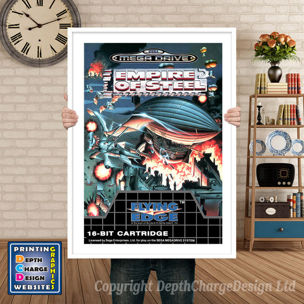Empire Of Steel Eu - Sega Megadrive Inspired Retro Gaming Poster