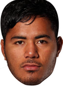 England Rugby Player Manusamoa Tuilagi Celebrity Face Mask Fancy Dress Cardboard Costume Mask