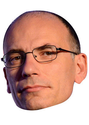 Enrico Letta Politician Celebrity Face Mask Fancy Dress Cardboard Costume Mask