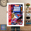 Espn National Hockey Night - Sega Megadrive Inspired Retro Gaming Poster A4 A3 A2 Or A1