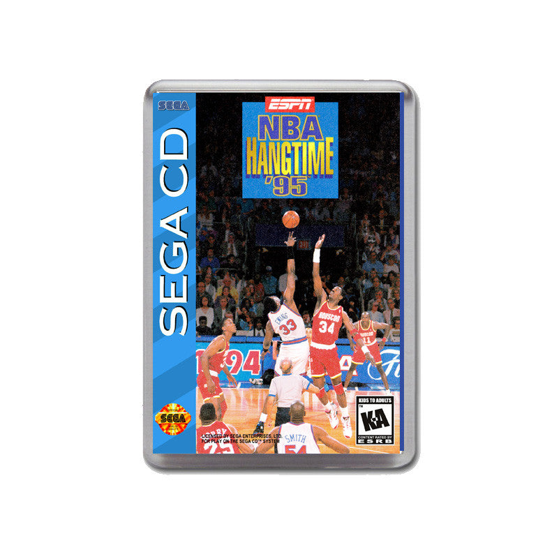 Espn Nba Hang Time 95 Sega Mega CD Game Inspired Retro Gaming Magnet