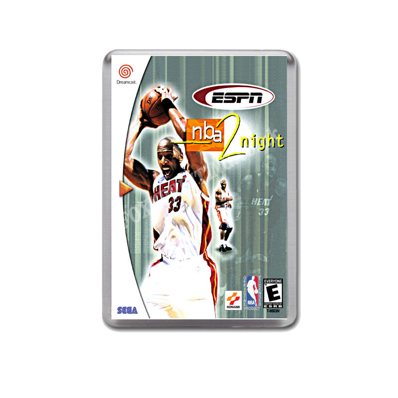 Espn Nba 2 Night Sega Dreamcast Style Inspired Retro Game Magnet