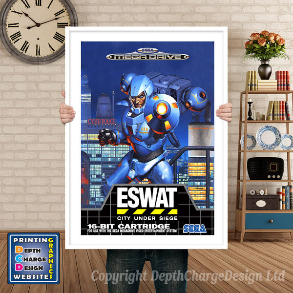Eswat 2 Eu - Sega Megadrive Inspired Retro Gaming Poster