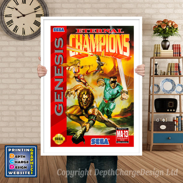 Eternal Champions - Sega Megadrive Inspired Retro Gaming Poster