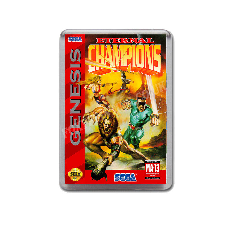 Eternal Champions Game Style Inspired Sega Megadrive Retro Video Gaming Magnet