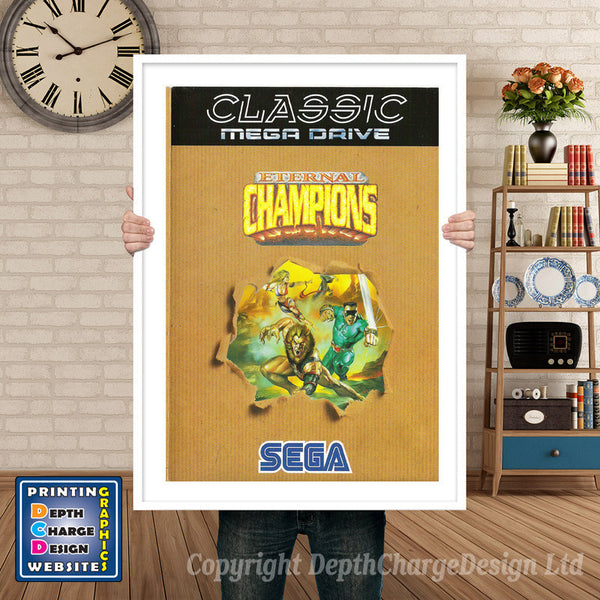Eternal Champions Pal - Sega Megadrive Inspired Retro Gaming Poster