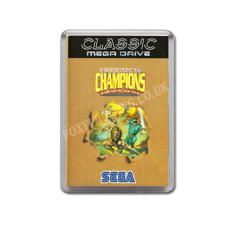 Eternal Champions Pal Game Style Inspired Sega Megadrive Retro Video Gaming Magnet