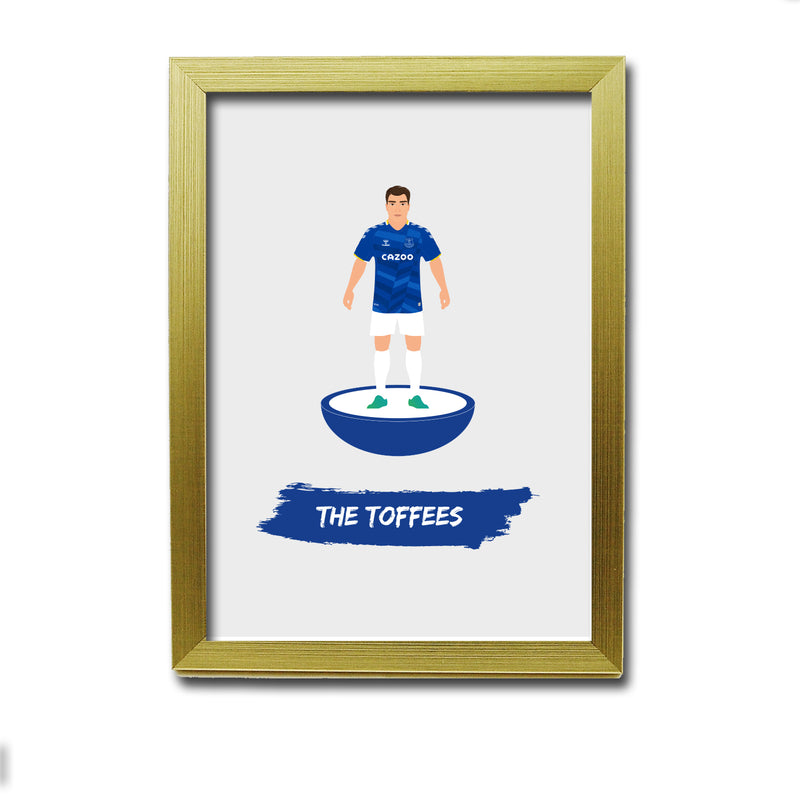 Everton Football Club gift - The Toffees - Tiny Men Big Balls Poster