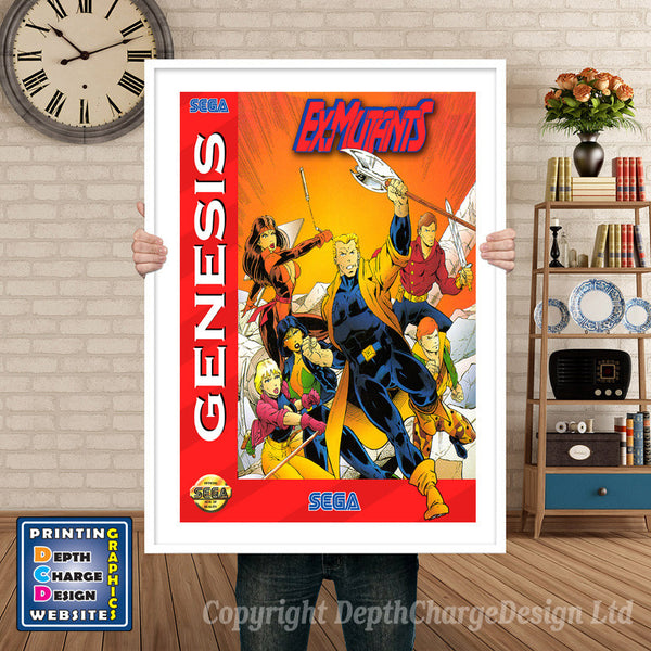 Ex Mutants 2 - Sega Megadrive Inspired Retro Gaming Poster