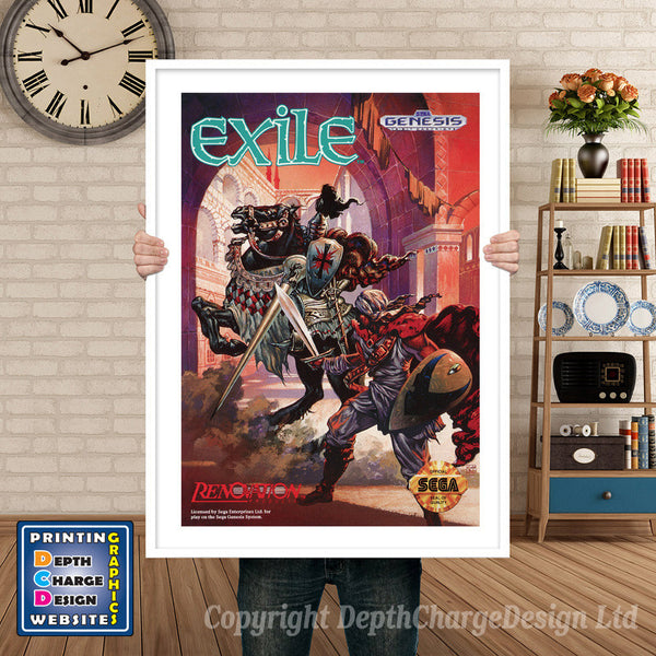 Exile - Sega Megadrive Inspired Retro Gaming Poster