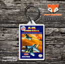 F117astealthfighter Retro NES Game Cover Art Gaming Keyring