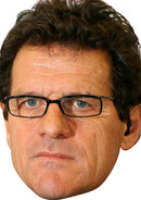 Fabio Cappello FOOTBALL 2018 Celebrity Face Mask Fancy Dress Cardboard Costume Mask