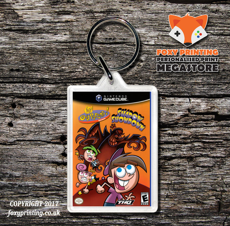 Fairly Odd Parents Shadow Show Down Gamecube Game Inspired Retro Gaming Keyring