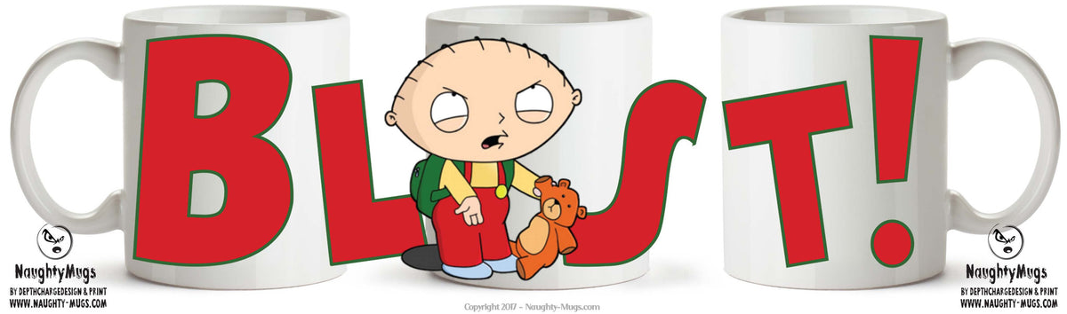 Family Guy INSPIRED Theme Style BLAST! TV SHOW MUG – printed mug product image 1