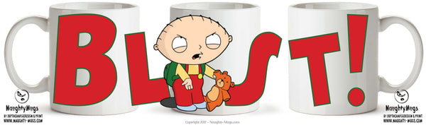 Family Guy INSPIRED Theme Style BLAST! TV SHOW MUG – printed mug product image 1