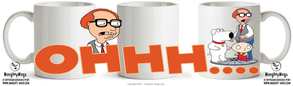 Family Guy INSPIRED Theme Style Ohhhh TV SHOW MUG – printed mug product image 1