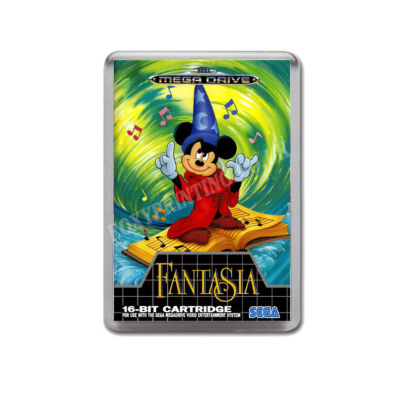 Fantasia Eu Game Style Inspired Sega Megadrive Retro Video Gaming Magnet