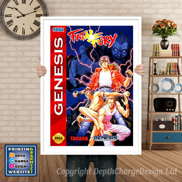 Fatal Fury - Sega Megadrive Inspired Retro Gaming Poster