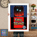 Fatal Rewind - Sega Megadrive Inspired Retro Gaming Poster A4 A3 A2 Or A1
