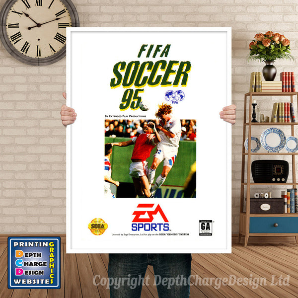 Fifa Soccer 95 - Sega Megadrive Inspired Retro Gaming Poster
