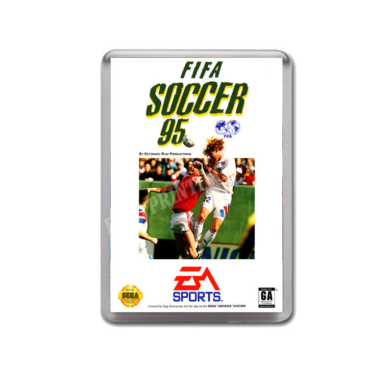 Fifa Soccer 95 Game Style Inspired Sega Megadrive Retro Video Gaming Magnet