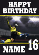 Fifa Football Design 4 THEME INSPIRED Kids Adult Personalised Birthday Card Birthday Card