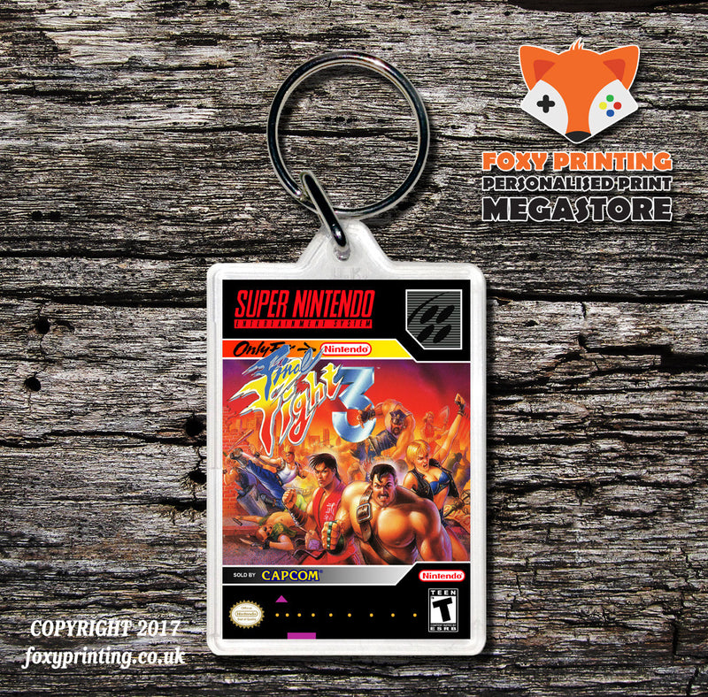 Final Fight 3 Game Inspired Retro Gaming Keyring