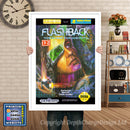 Flash Back - Sega Megadrive Inspired Retro Gaming Poster A4 A3 A2 Or A1