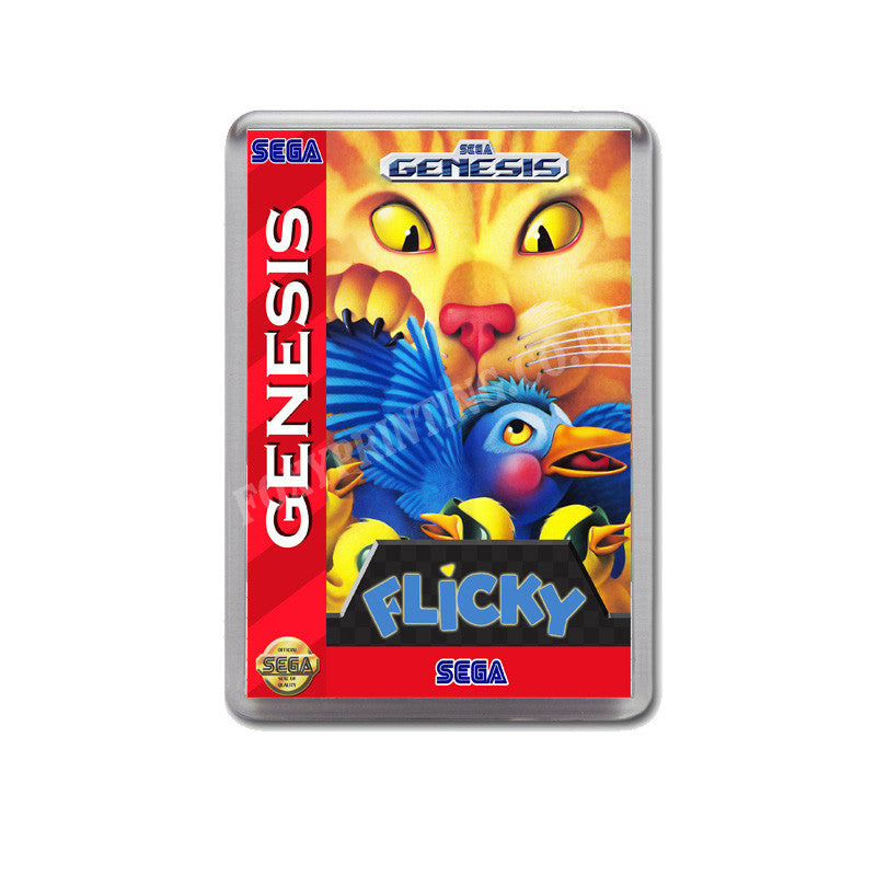 Flicky Ca Game Style Inspired Sega Megadrive Retro Video Gaming Magnet