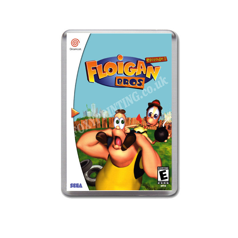 Floigan Bros Sega Dreamcast Style Inspired Retro Game Magnet