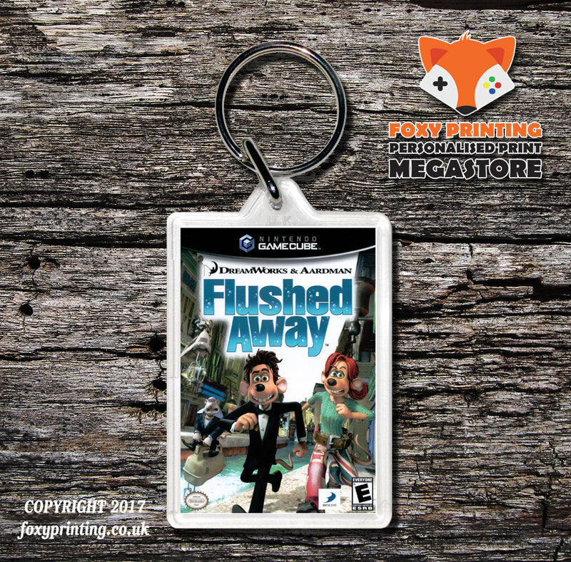 Flushed Away Gamecube Game Inspired Retro Gaming Keyring
