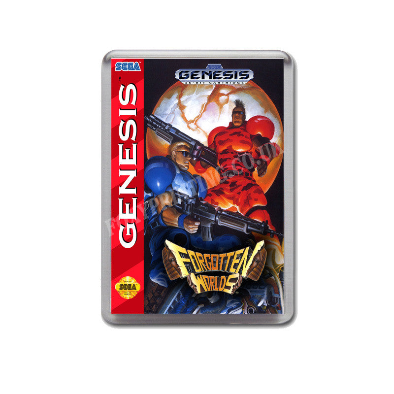 Forgotten Worlds None Game Style Inspired Sega Megadrive Retro Video Gaming Magnet