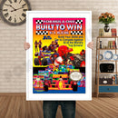 Formula1builttowin Retro GAME INSPIRED THEME Nintendo NES Gaming A4 A3 A2 Or A1 Poster Art 244