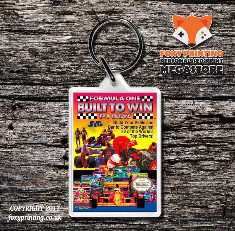 Flying Warriors Retro NES Game Cover Art Gaming Keyring